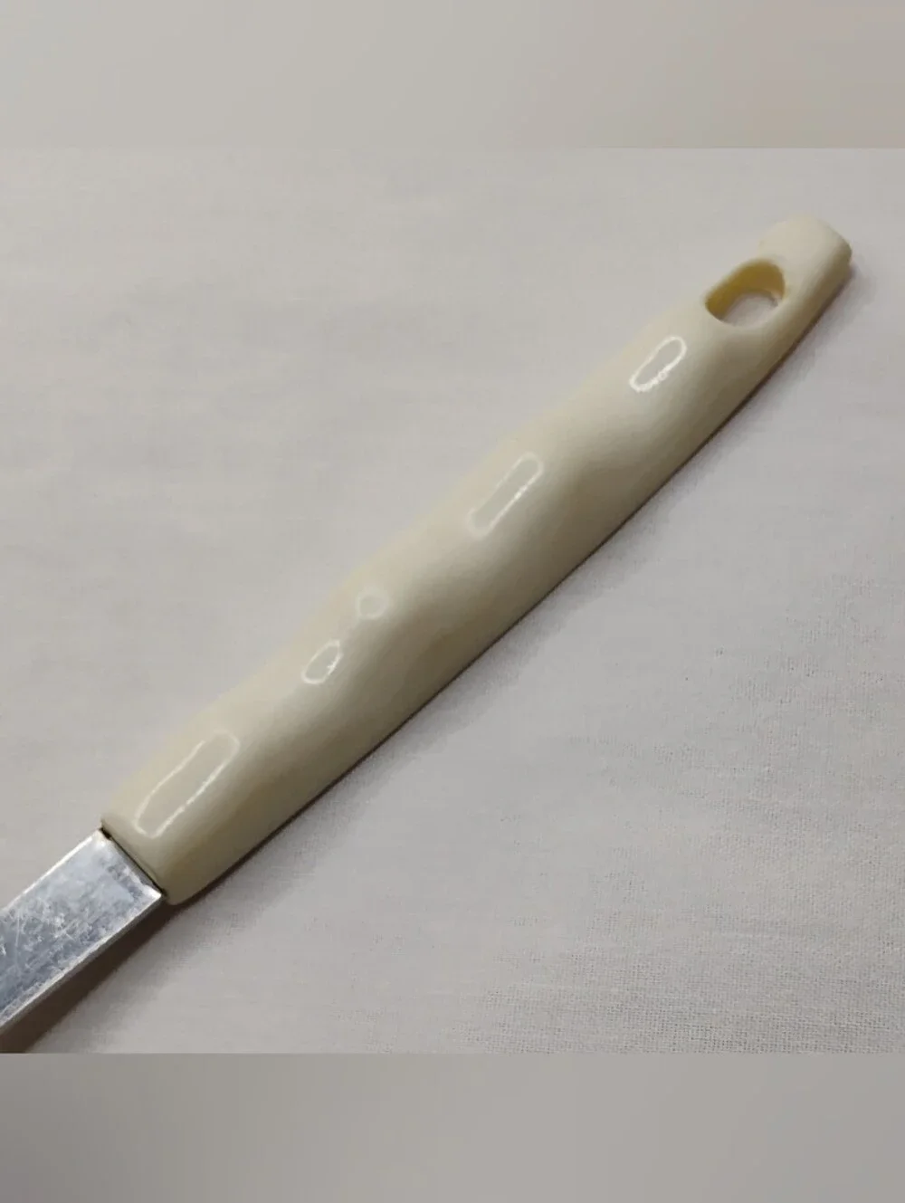 Vintage 70s 80s Household Japan Stainless Steel Metal Serving Spoon Retro Floral